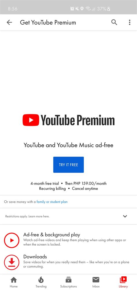 Finally saw this YT Premium offer! Hurray for freebies. : r/galaxys10