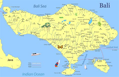 Bali Map - ToursMaps.com