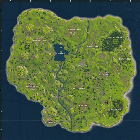 Fortnite Og Map Wallpaper