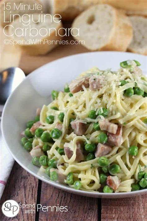 Linguine Carbonara in 15 Minutes!