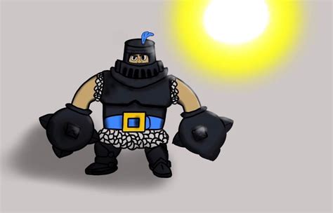 My drawing of mega knight : r/ClashRoyale