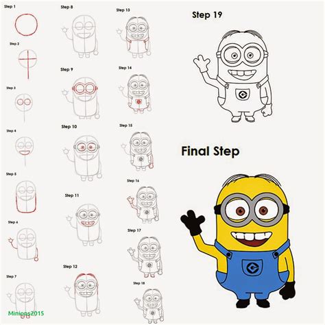 Minion Drawing Step By Step at PaintingValley.com | Explore collection ...