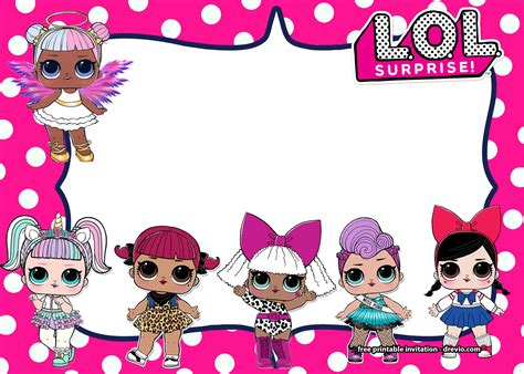 Etiquetas Escolares Para Imprimir Lol Dolls Doll Party Birthday Cartoon | The Best Porn Website