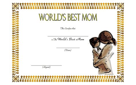 9+ Best Mom Ever Certificate Templates Free Download: A Sweet Gift from Us