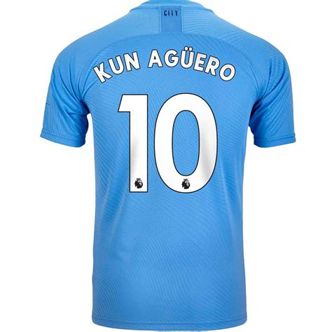 2019/20 PUMA Sergio Aguero Manchester City Home Authentic Jersey - SoccerPro | Kun aguero