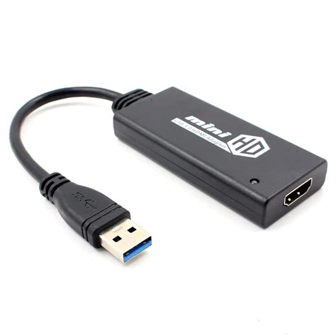 Mini USB 3 0 To HDMI HD TV 1080P Video Cable Adapter Converter For PC ...