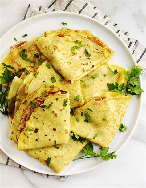 Easy Savory Crepes (Make ahead option!) - Pinch and Swirl