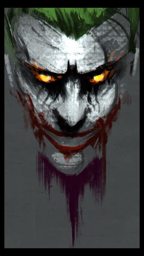 The Joker, art, art work, artwork, batman, dccomics, evil, gotham, joker, painting, HD phone ...