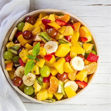 Easy Fresh Fruit Salad with Vanilla Honey Citrus Dressing | Bake It With Love