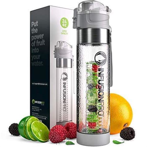 Infusion Pro Water Infuser Bottle - 24 oz Infused Water Bottle bpa Free | Premium Leak Proof ...