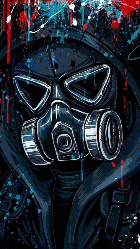 1001+ ideas For Rebellious And Cool Wallpapers For Boys | Gas mask art ...