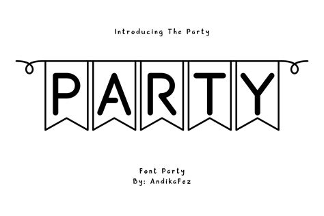 Party Font by andikafez · Creative Fabrica