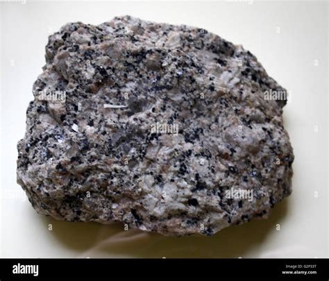 A piece of Granite. A common type of intrusive, felsic, igneous rock. Phaneritic and granular in ...