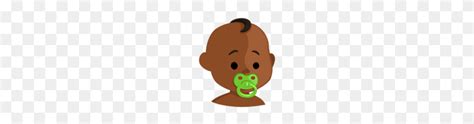 Baby Medium Dark Skin Tone Emoji On Messenger - Baby Emoji PNG - FlyClipart