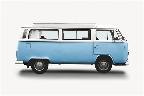 Blue minivan, vehicle isolated image | Premium Photo - rawpixel