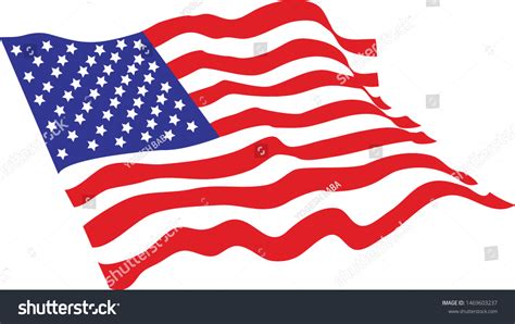 American Usa Flag Vector Design Stock Vector (Royalty Free) 1469603237 | Shutterstock