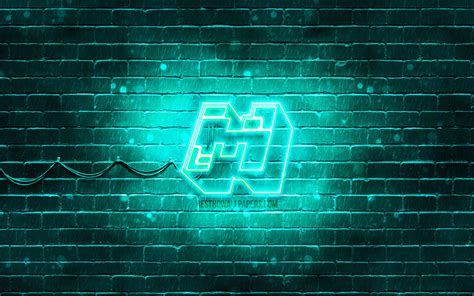 Neon Minecraft Logo