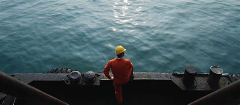 Worker on Cargo Vessel in Container Port | MARINE-ZONE