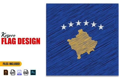 17 February Kosovo Independence Day Flag Design