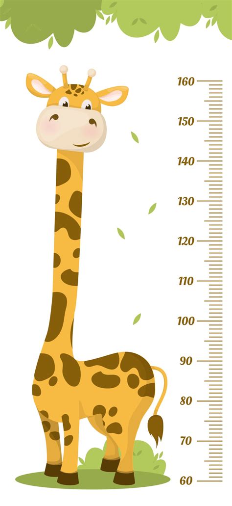 Kids height chart. Child height meter for kindergarten. 2142861 Vector Art at Vecteezy