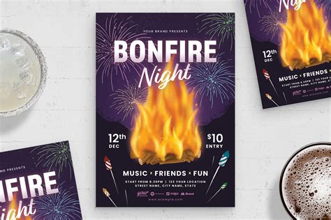 Bonfire Night Flyer Template [PSD] - BrandPacks