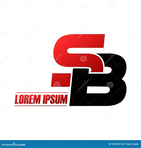 Letter SB Simple Logo Icon Design Vector. Stock Vector - Illustration of luxury, graphic: 182930178