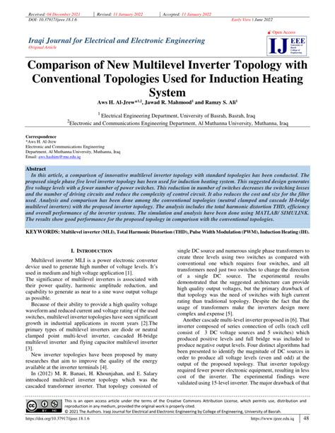 (PDF) Comparison of New Multilevel Inverter Topology with Conventional Topologies Used for ...