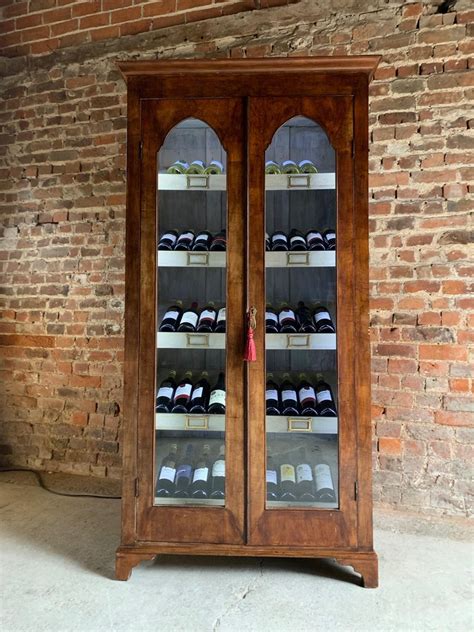 Antique French Wine Display Cabinet Vitrine 55 Bottle Wine Cellar Victorian 1875 at 1stDibs