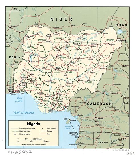 Large Detailed Political And Administrative Map Of Nigeria With All | Images and Photos finder