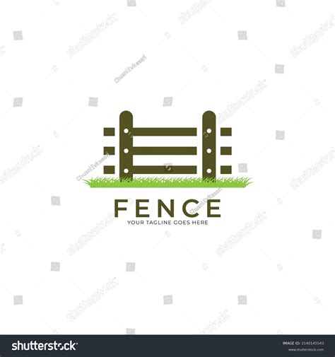 Fence Design Logo Template Illustration Stock Vector (Royalty Free) 2140145543 | Shutterstock