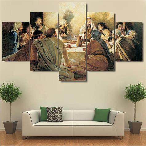 Last Supper Wall Art, Jesus and Disciples, Christian, Canvas Art ...