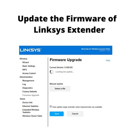 How to Linksys Firmware update - Linksys Extender Setup