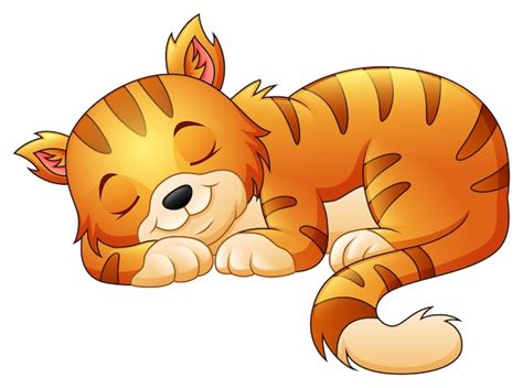 Premium Vector | Cute cat sleeping