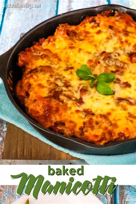 Easy Baked Manicotti - Upstate Ramblings