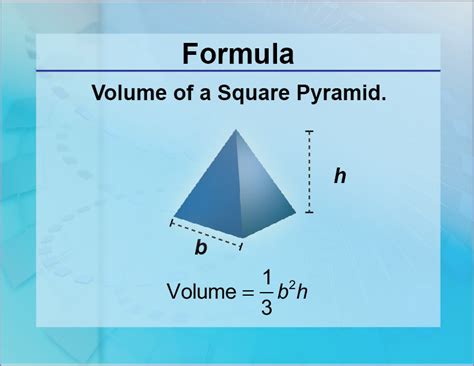 Volume Of Square Pyramid - 02/2022