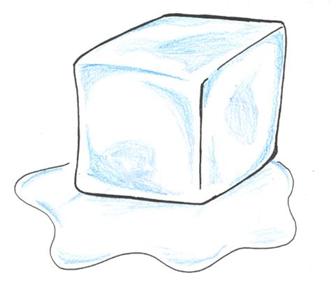 Ice Cube Melting Drawing at PaintingValley.com | Explore collection of Ice Cube Melting Drawing