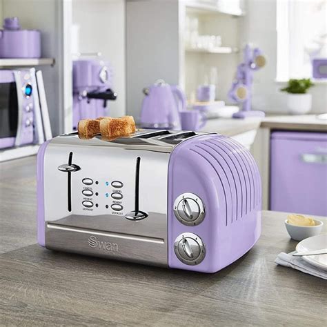 Swan Retro Purple 4 Slice Toaster - Kettle and Toaster Man