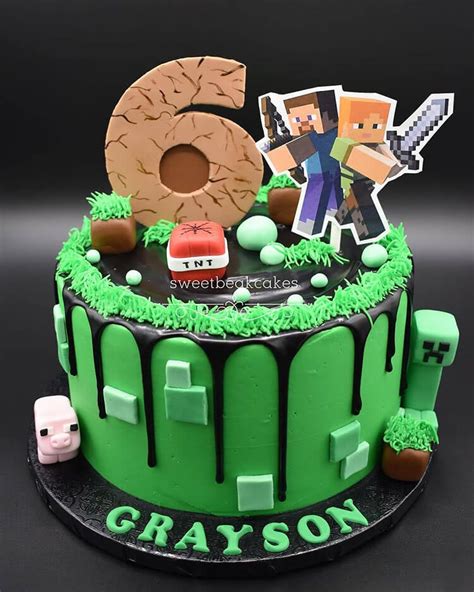 16 Minecraft Birthday Cake Ideas and Recipes to Inspire You - Gehring ...