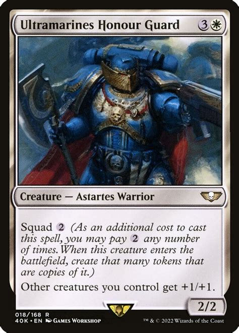 Ultramarines Honour Guard - Warhammer 40,000 Commander - MTG Print