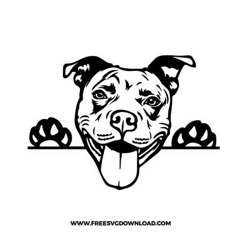 Pitbull SVG & PNG free dog cut files | Free SVG Download