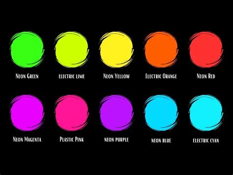 Neon Colors and Their Bright History