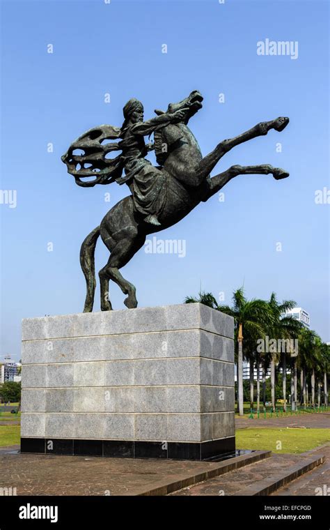 Statue of Prince Diponegoro (Patung Pangeran Diponegoro) is lokated at ...