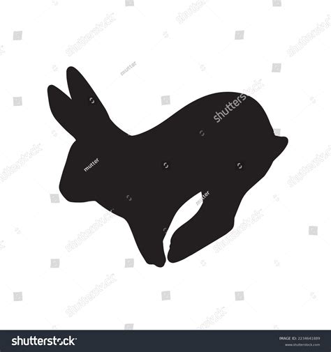 Silhouette Clip Art Jumping Rabbit Stock Vector (Royalty Free) 2234641889 | Shutterstock