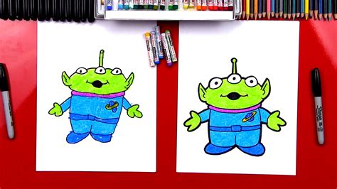 How To Draw Toy Story Alien - Art For Kids Hub