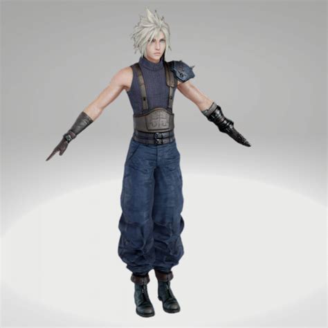 Final Fantasy - Ff7R - Cloud Strife 3D Model by Breakaway