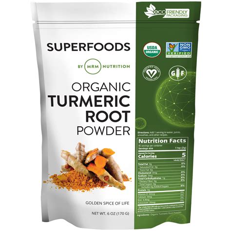 Superfoods - Organic Turmeric Powder – MRM Nutrition