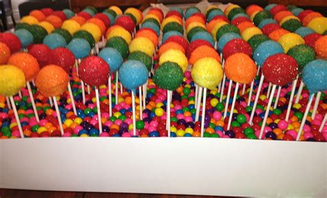 Rainbow cake pops! | Rainbow cake pops, Rainbow cake, Cake