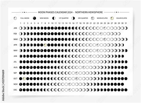 Free Printable 2024 Lunar Calendar Moon Phases, 56% OFF