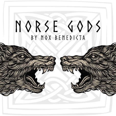 Tyr and Fenrir Hand Signed Print Norse Gods - Etsy