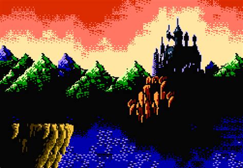 Wallpaper : castle, video games, blood, retro games, Dracula, pixels, Castlevania III Dracula's ...